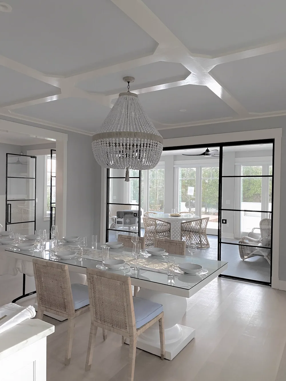 Double sliding glass partition by WiseGlass NY